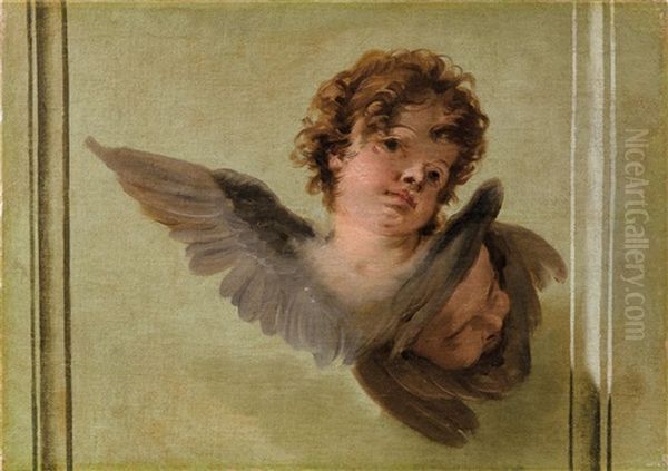 Cherub Heads Oil Painting by Giovanni Battista Tiepolo