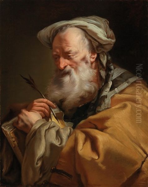 A Philosopher Oil Painting by Giovanni Domenico Tiepolo