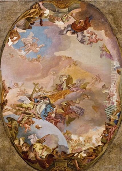 Der Triumph Des Glaubens Oil Painting by Lorenzo Baldissera Tiepolo