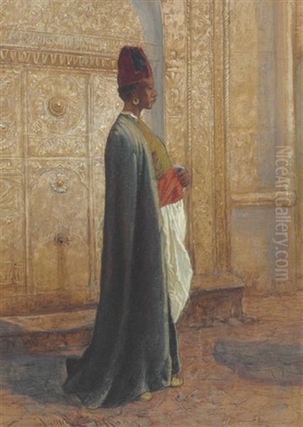 Study Of An Arab Oil Painting by Louis Comfort Tiffany