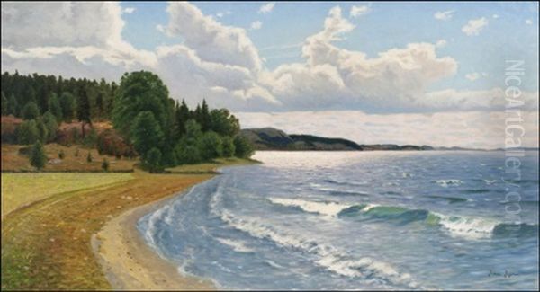 Kesapaiva (a Summerday) Oil Painting by Franz Tiger