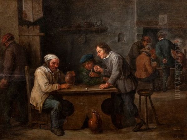 Scene De Taverne Oil Painting by Gillis van Tilborgh