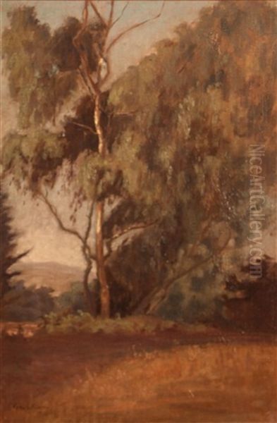 Eucalyptus Along A Path Oil Painting by George Smith Tilden