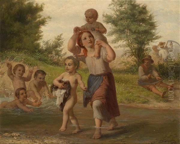 Sommerfreuden Oil Painting by Leopold Till