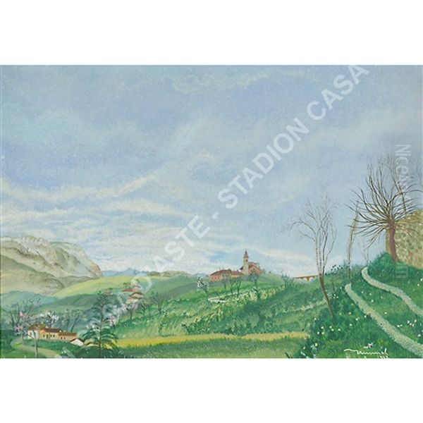 Paesaggio Nel Verde Oil Painting by Vito Timmel