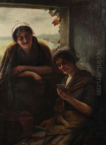 Deux Filles Du Zeelande Oil Painting by Henri Timmermans