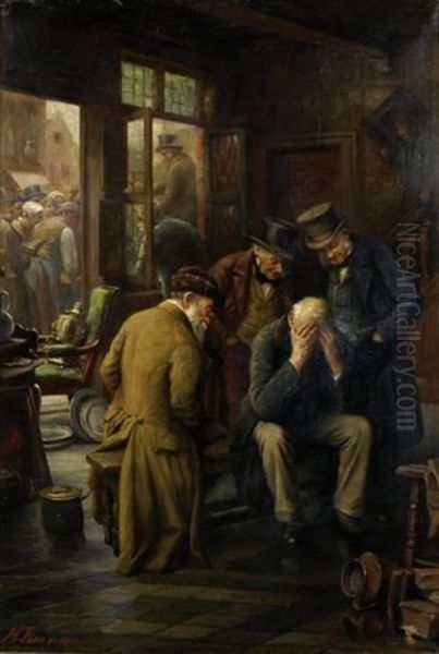 La Vente Aux Encheres Publiques Oil Painting by Henri Timmermans