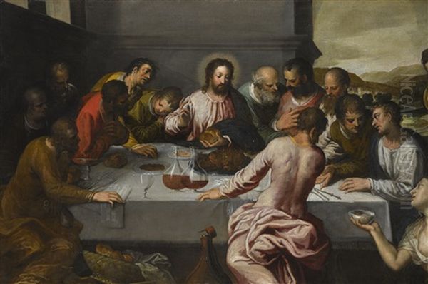 The Last Supper Oil Painting by  Tintoretto