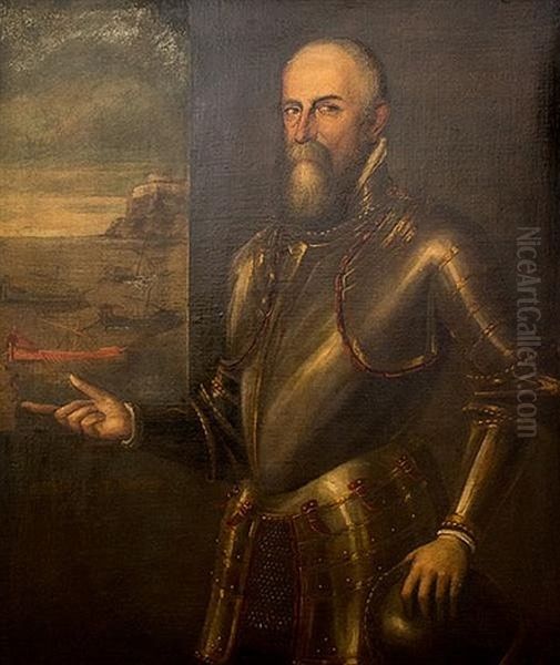 Ritratto Di Capitano Da Mar Oil Painting by  Tintoretto