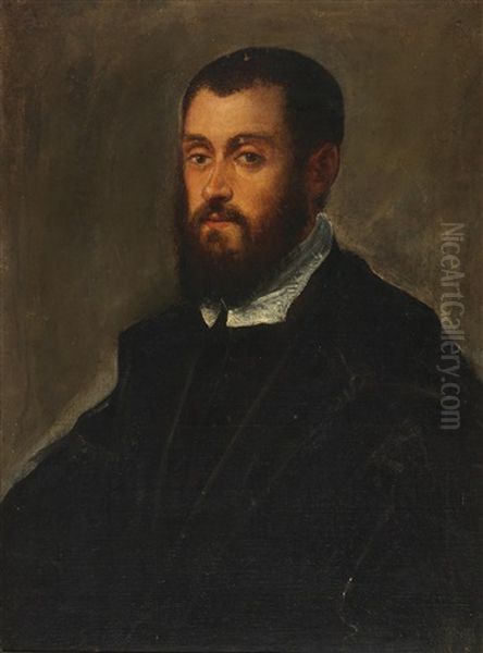 Portrait Of A Bearded Man Oil Painting by  Tintoretto