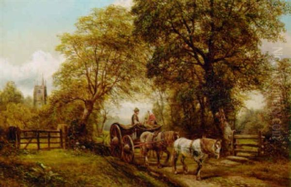 Stoke Lane Oil Painting by William Vivian Tippet