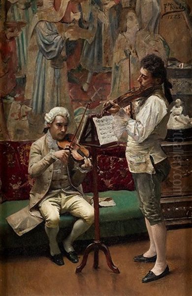 El Concierto Oil Painting by Fernando Tirado