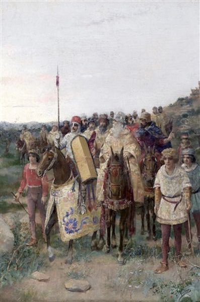 Los Cruzados Oil Painting by Fernando Tirado