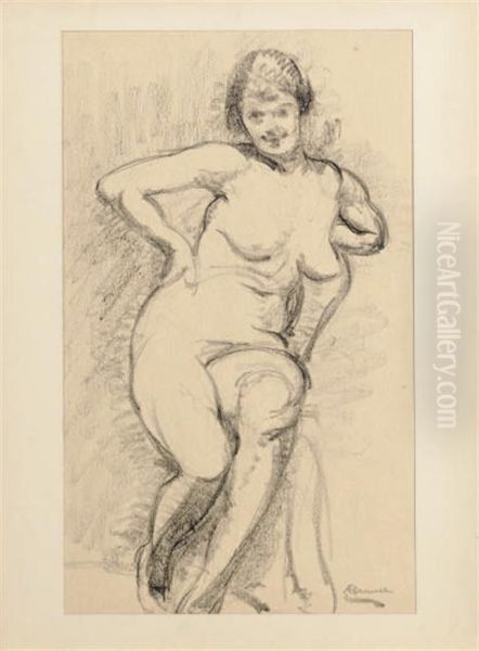 Nude Gesture Drawing; And Thirteen Companion Drawings by Anna Millay Bremer