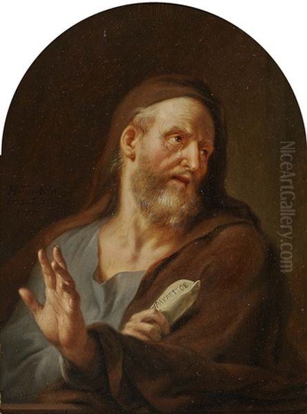 Portrait Of The Greek Philosopher Heraclitus Oil Painting by Johann Heinrich Tischbein the Elder