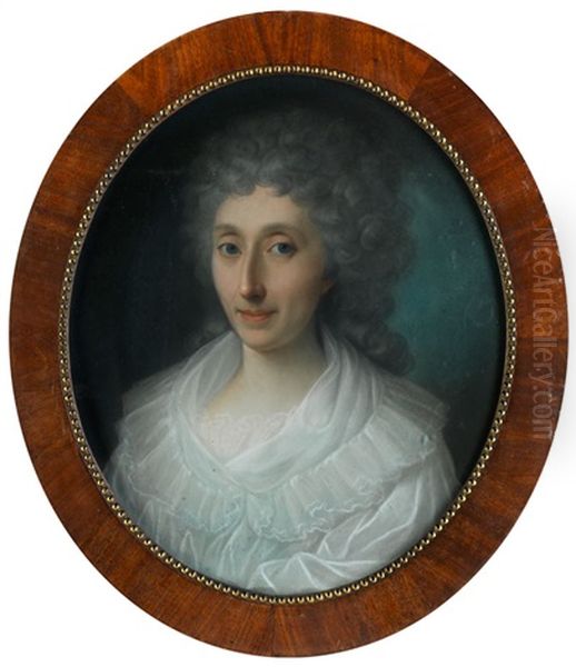 Portrait Anna Louise Dufour, Geb. Pallard Oil Painting by Johann Friedrich August Tischbein