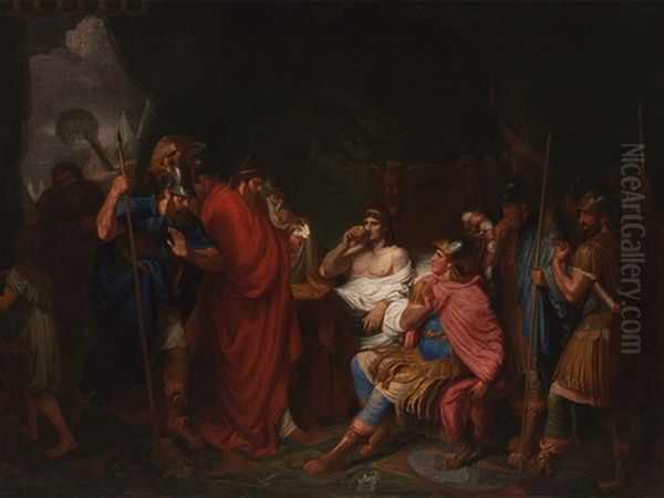 Historical Scene Oil Painting by Johann Heinrich Wilhelm Tischbein