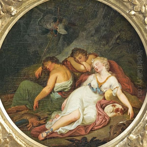 Le Repos De Diane Oil Painting by Johann Heinrich Wilhelm Tischbein