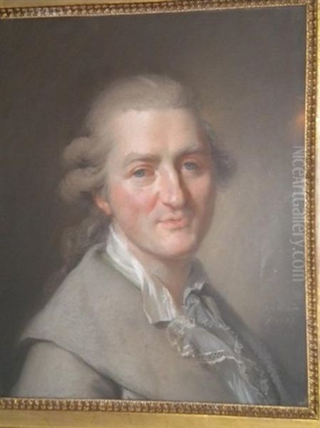 Portrait D'un Homme Au Catogan En Buste Oil Painting by Johann Heinrich Wilhelm Tischbein