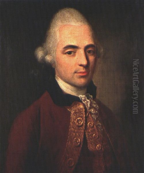 Portrait Des Johann Caspar Lindenberg Oil Painting by Johann Jacob Tischbein