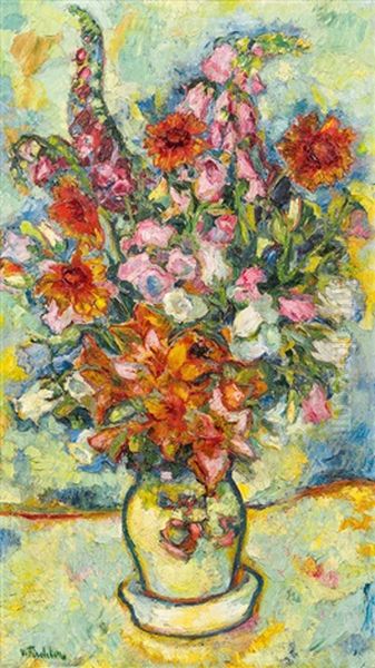 Flower Bouquet In Vase by Victor Tischler