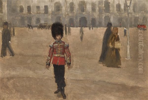 Fifre De Coldstream Guards Oil Painting by James Jacques Joseph Tissot