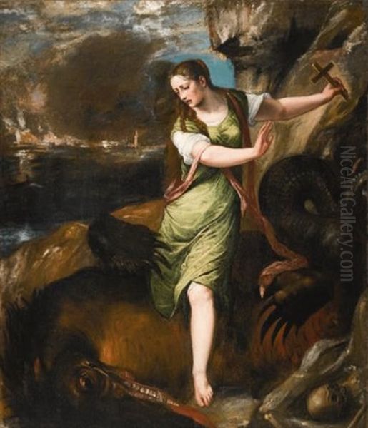 Saint Margaret Oil Painting by  Titian