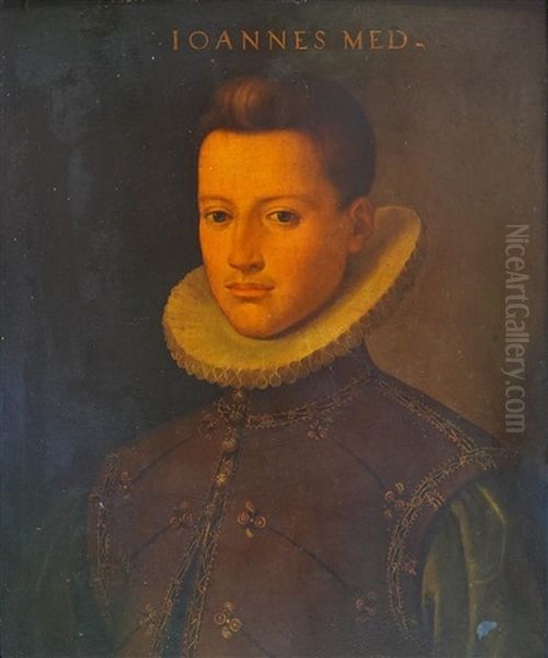 Joannes (giovanni) Medici Oil Painting by Santi Di Tito