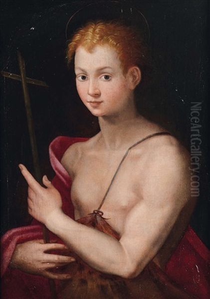 San Giovannino Oil Painting by Santi Di Tito