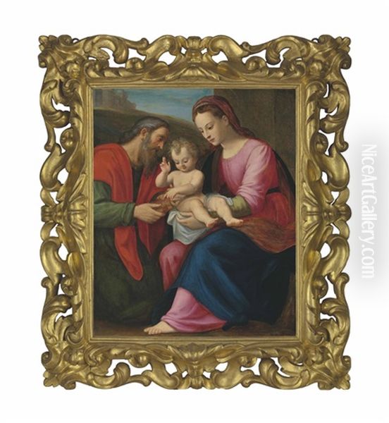 The Holy Family Oil Painting by Santi Di Tito