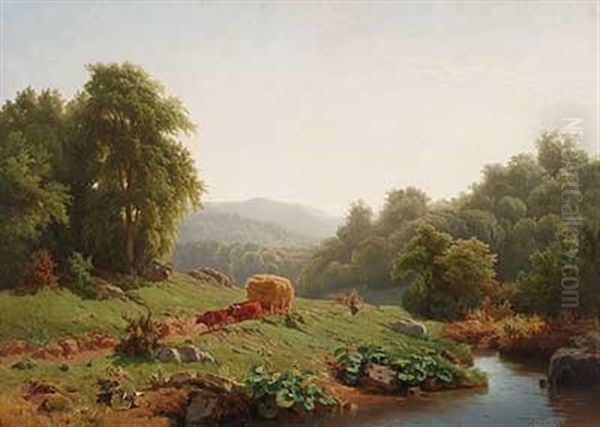 Heimkehr Von Der Ernte Oil Painting by Jacobus Nicolas (Baron) Tjarda van Starkenborg