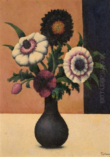 Bouquet De Fleurs Oil Painting by  Tobeen