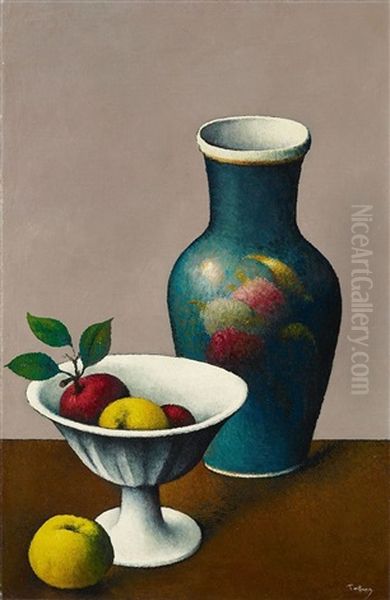 Nature Morte Aux Pommes Oil Painting by  Tobeen