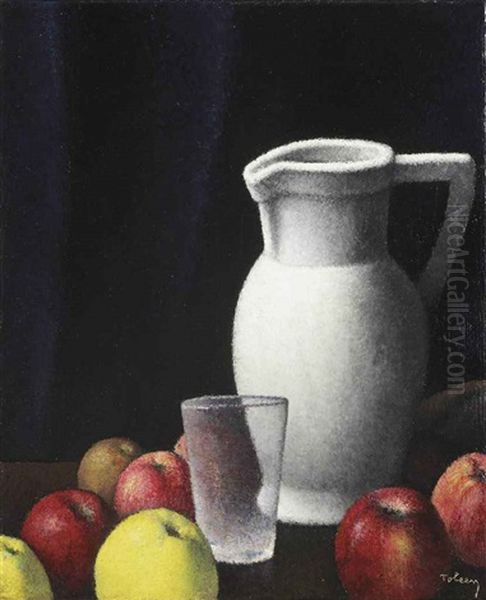 Nature Morte Avec Un Broc Blanc Oil Painting by  Tobeen