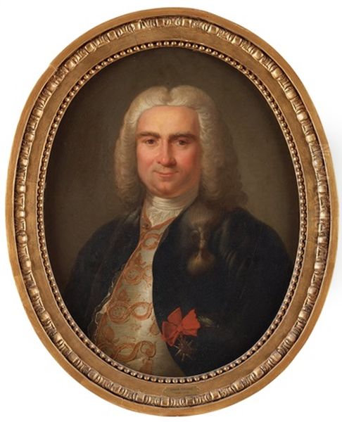 Portrait Of A Nobleman Oil Painting by Louis Tocque