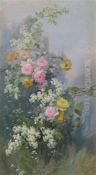 Flores Oil Painting by Aurelio Tolosa Alsina