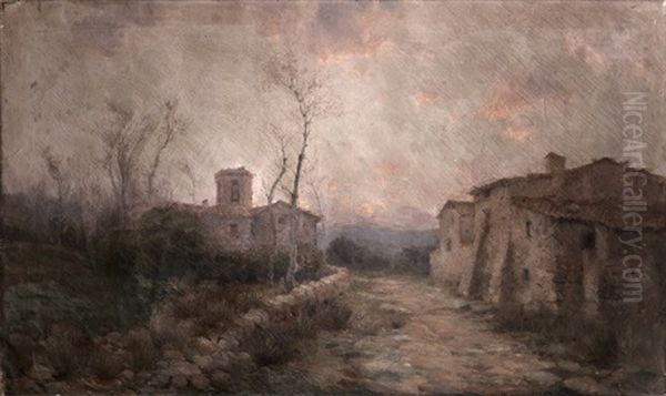 Camino A La Iglesia Oil Painting by Aurelio Tolosa Alsina