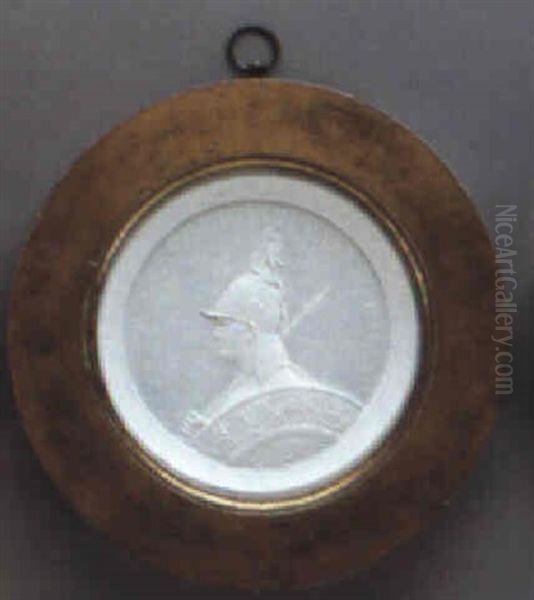 A Medallion Of Alexander I Oil Painting by Fedor Petrovich Tolstoy