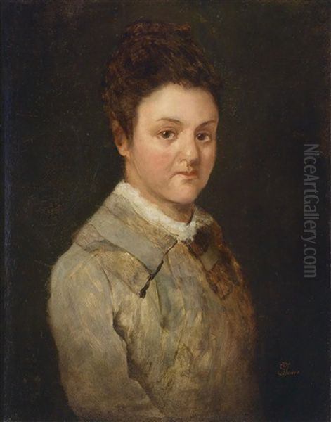 Portrait Einer Jungen Frau Oil Painting by Gioacchino Toma