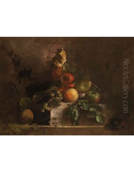 Natura Norta Con Frutta Oil Painting by Gioacchino Toma