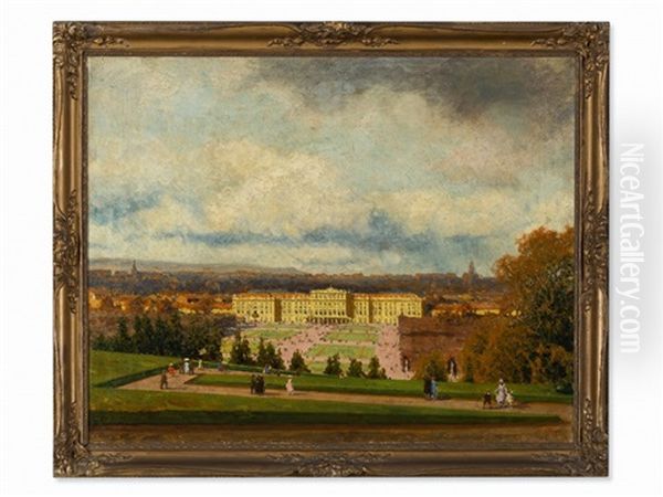 Schonbrunn Palace Oil Painting by Heinrich Tomec