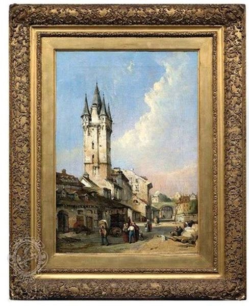 Ansicht Von Mainz Oil Painting by Charles F. Tomkins