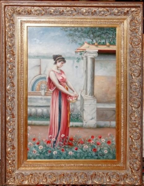 Untitled Oil Painting by F.H. Tomkins