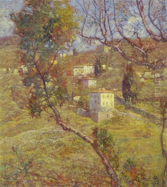 Fiesole Oil Painting by Adolfo Tommasi