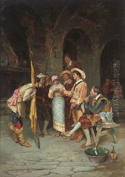 The Fortune Teller Oil Painting by Publio de Tommasi