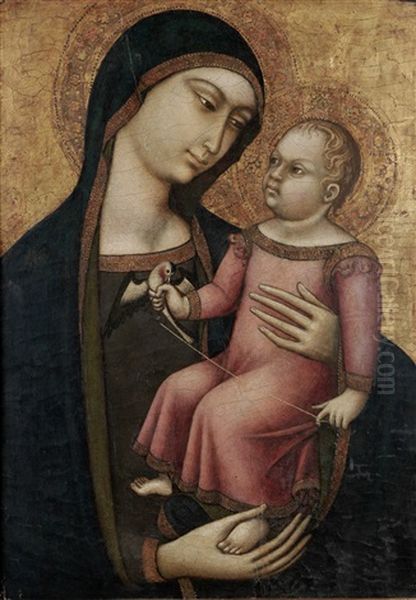 The Madonna And Child Oil Painting by Luca Di Tomme