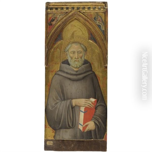 St. Giovanni Gualberto (+ 2 Others; 3 Works) Oil Painting by Luca Di Tomme