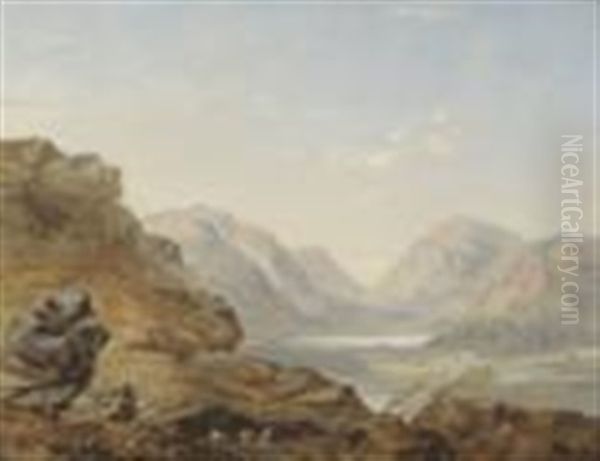 Brotherwater And Kirckstone Pass From Haws Oil Painting by Robert Tonge