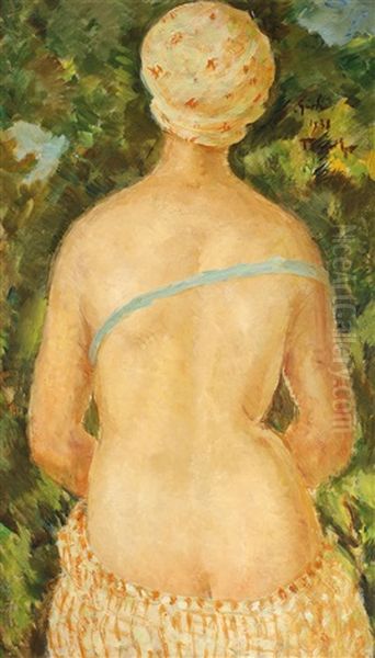 Nud Cu Spatele (gurli) Oil Painting by Nicolae Tonitza