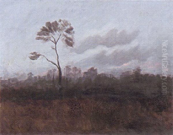 Waldlandschaft Bei Dammerung Oil Painting by Charles Richard Tooby